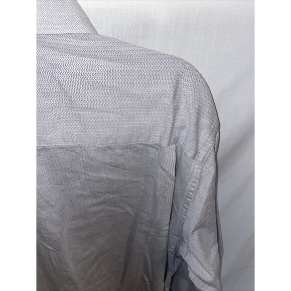 T. Harris Dress Shirt Men’s Size XL Gray Button Up Long Sleeve - Picture 10 of 12